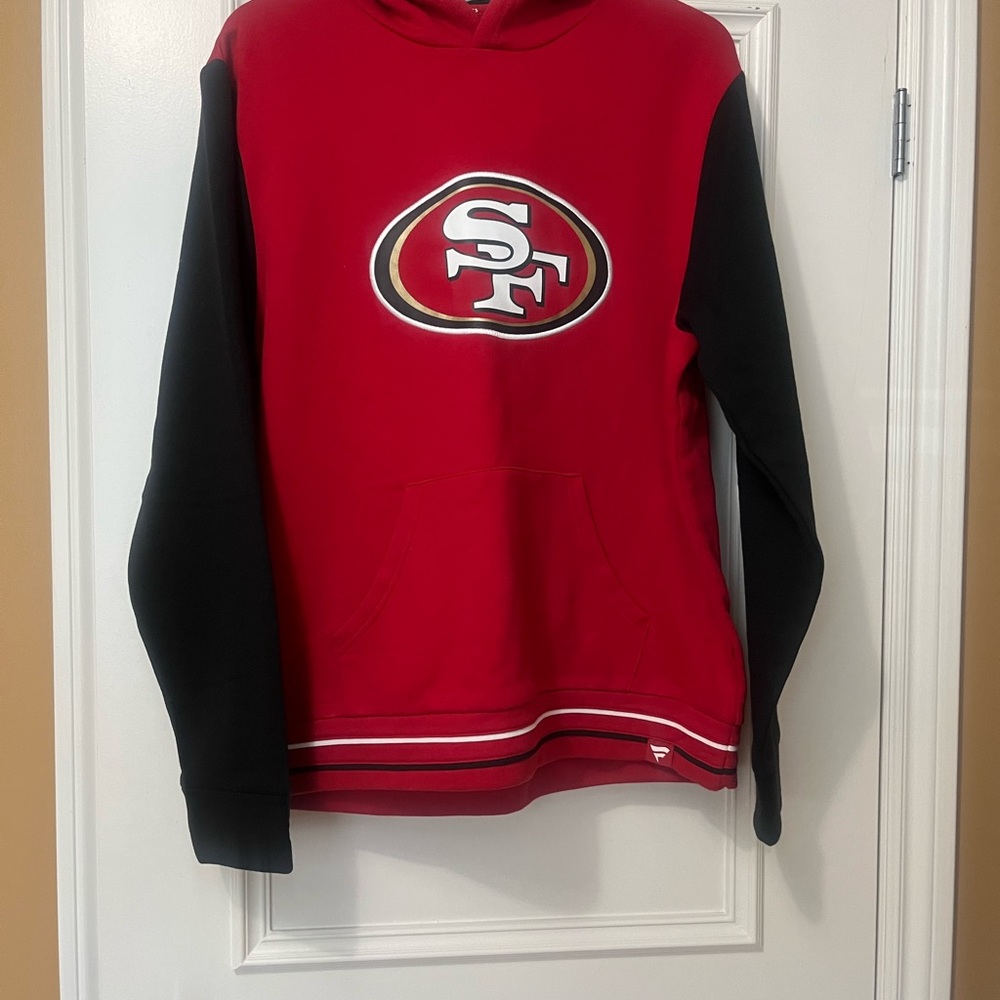 Red and Black SF Logo Hoodie
